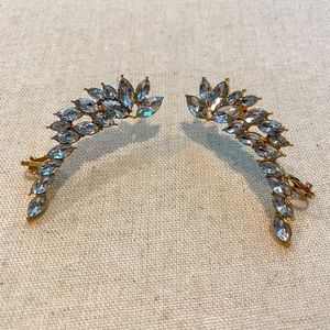 Statement Rhinestone earring crawler